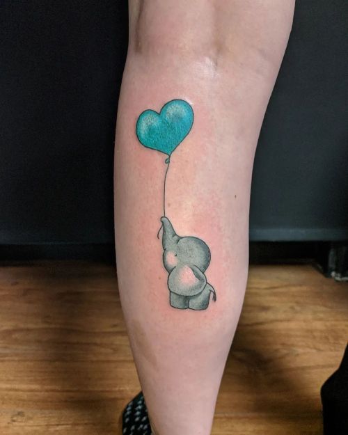 How adorbs is this lil’ elephant? Thanks for popping in, Ophelia!#walkin #walkintattoo #elep