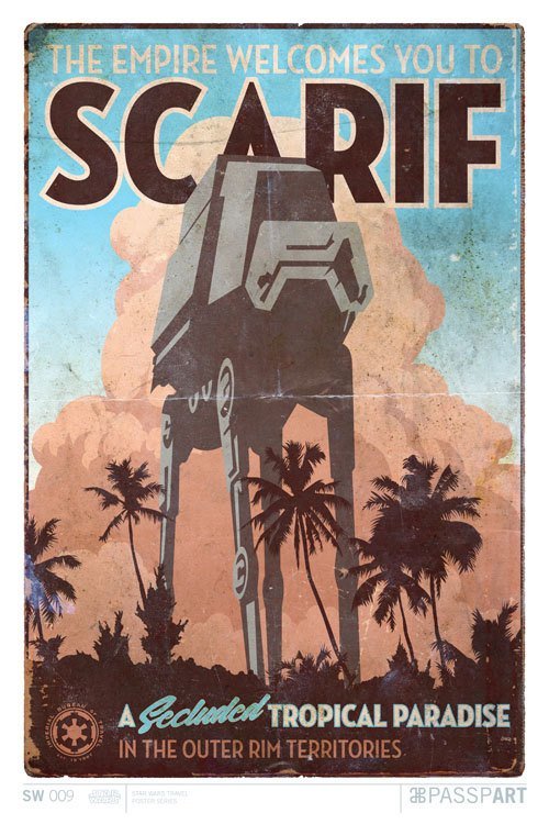 gffa:Star Wars Vintage Travel Posters | byPasspArt