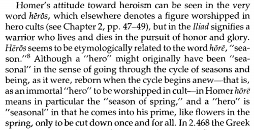 catilinas:the mortal hero, seth schein / iliad 2.486, iliad 8.306-8 tr. caroline alexander / spring 