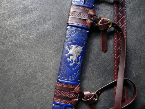 A recently completed scabbard commission for the Albion Count.