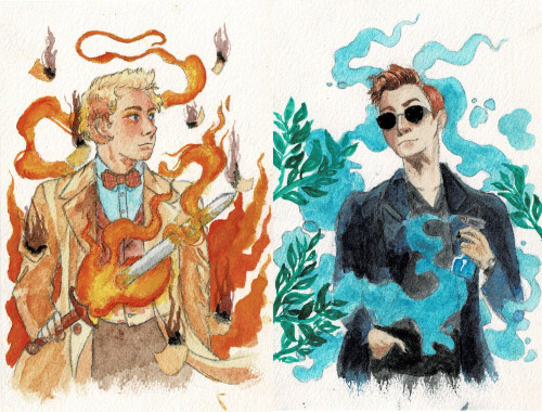 Ive Noticed That In The Series, Aziraphale Has Been More Associated With Fire (with The Flaming Sword