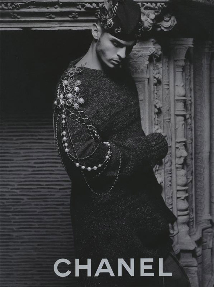 michaelmodels:  hommestyling:  Baptise Giabiconi for Chanel by Karl Lagerfeld - December