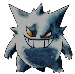 cacheclearer:  *transparent gengar [ken sugimori]  