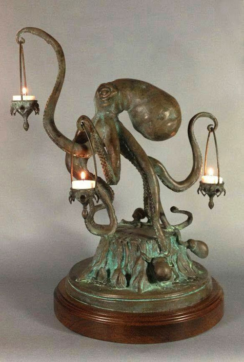 thefabulousweirdtrotters:“Walktopus” Octopus Candle Holder by Scott Musgrovethefa