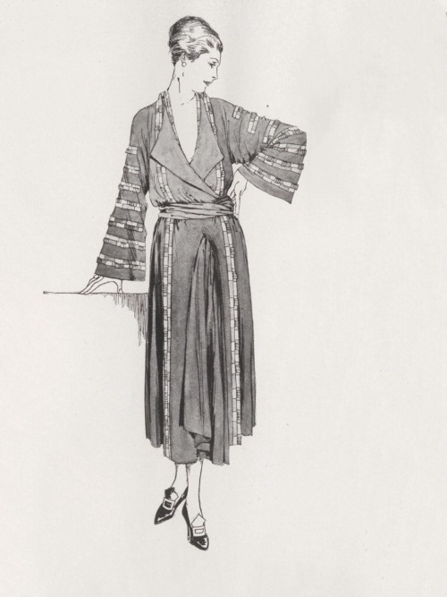 Vogue magazine, France.1er janvier 1921.Dessins de mode.