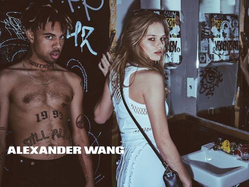 celebritiesofcolor:  Vic Mensa and Anna Ewers for Alexander Wang