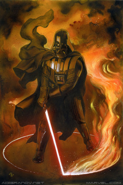 adigranovart:    Darth Vader #11 Cover *Acrylic paint and oil pastels on paper. 