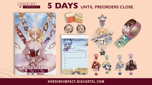  ONLY 5 DAYS LEFT TO PREORDER  That is only 5 more days of FREE WORLDWIDE SHIPPING and of special PR