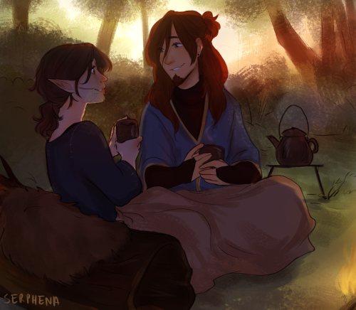 Tea Time For Kelton & @tehsammutna 's Gwen :3