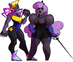 braingremlin:  BAD BITCHES UNDER 5’2” ONLY me n bolto have similar gemsonas(tiny gray-skinned powerful bitches) so i just. drew them 2gether posing like it’s a photoshoot or something who know 