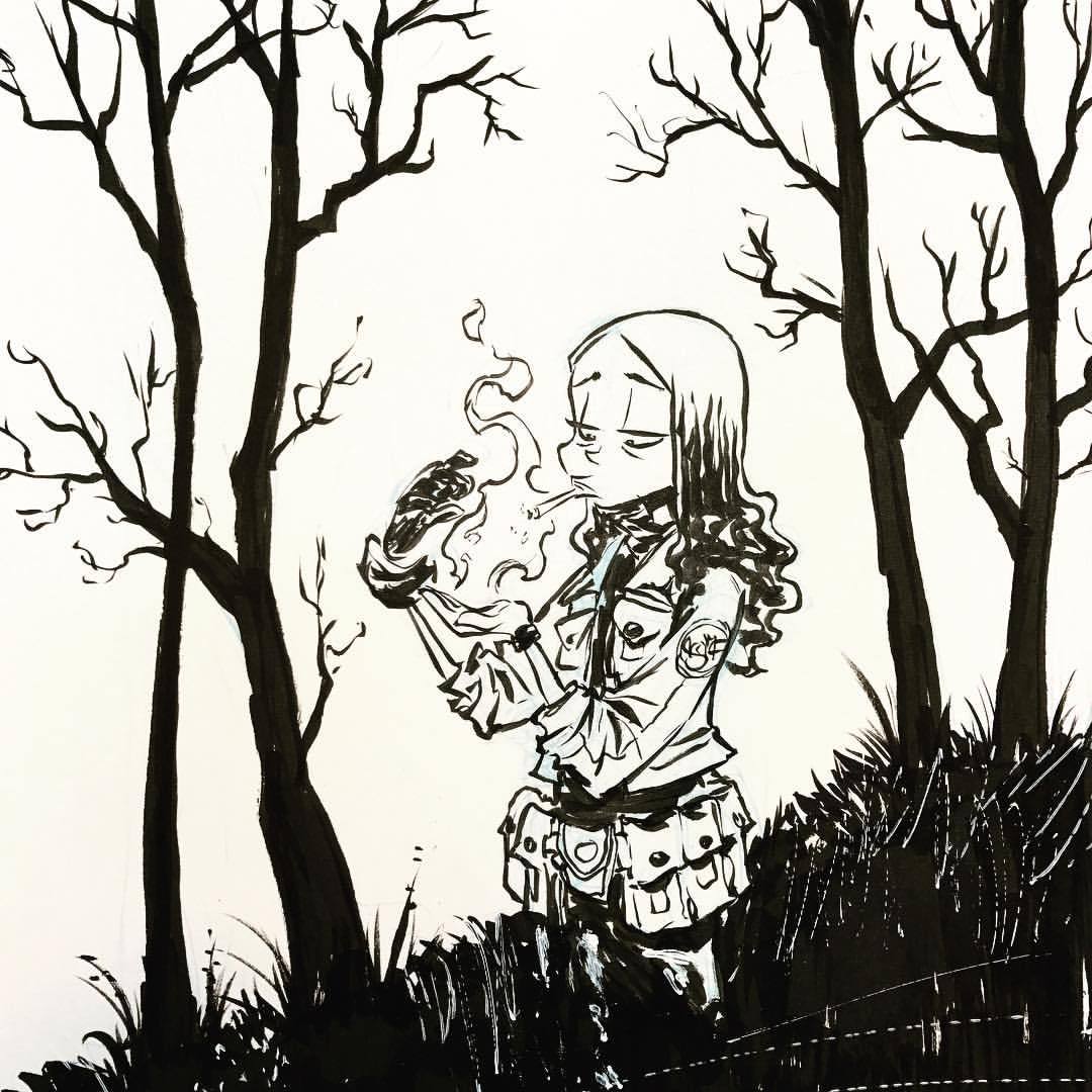 SKOTTIE YOUNG - E T - INSTAGRAM DAILY SKETCH -, in Mike Holman's Sketches,  commissions, unpublished. Comic Art Gallery Room