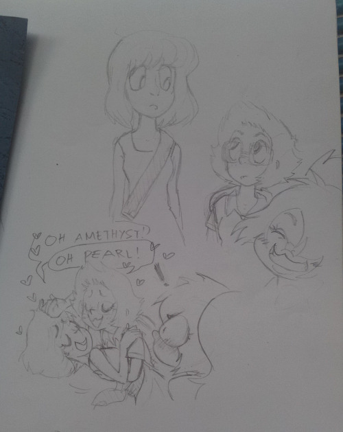 screwpinecaprice: Human AU where Amethyst, Lapis and Peridot are close friends. And Pearl is probabl