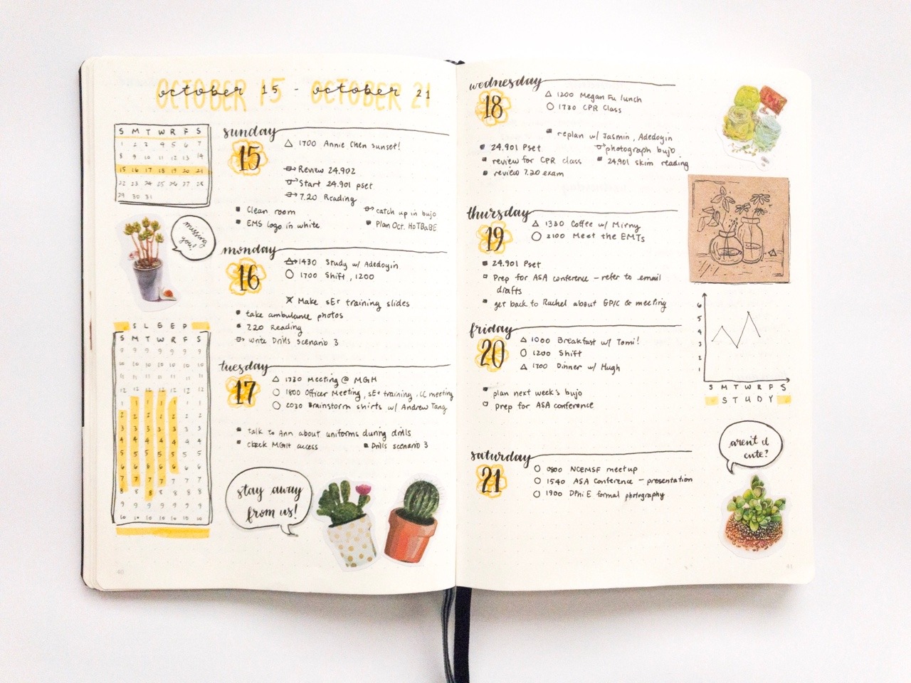 merostudies: 🌻171015 - 171021 🌻 || well I am SUPER behind on posting these;