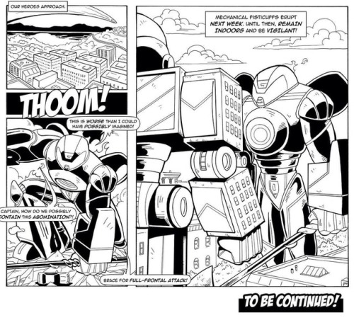 #snowdazecomic flashback. G-Mechadon Chapter 4 part 2. Mechs collide. Read more at www.snowdazecomic