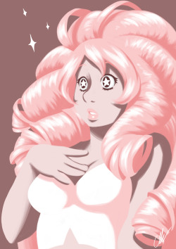 ceara-banana:  I thought I’d contribute to the Steven Universe fandom, even though there’s so much shit going on right now it’s such a beautiful and incredible show (plus I meant to draw Rose before shit happened (눈‸눈) 