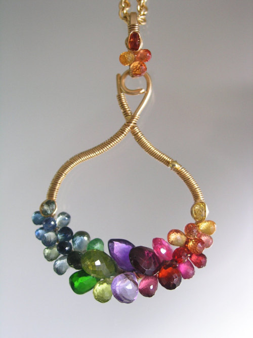 sosuperawesome: Rainbow Jewelry by bellajewelsII on Etsy See more jewelry posts So Super Awesome is 