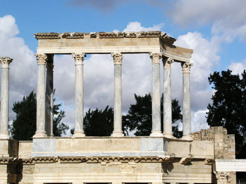 julius-caesars: Ancient Roman theater in Mérida 