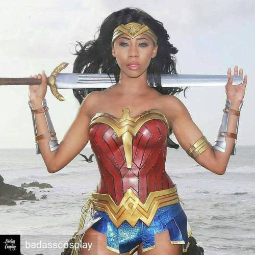 Credit to @badasscosplay : #tbt || #wonderwoman #cosplay by @panteronacosplay | photo by Guru Kast _