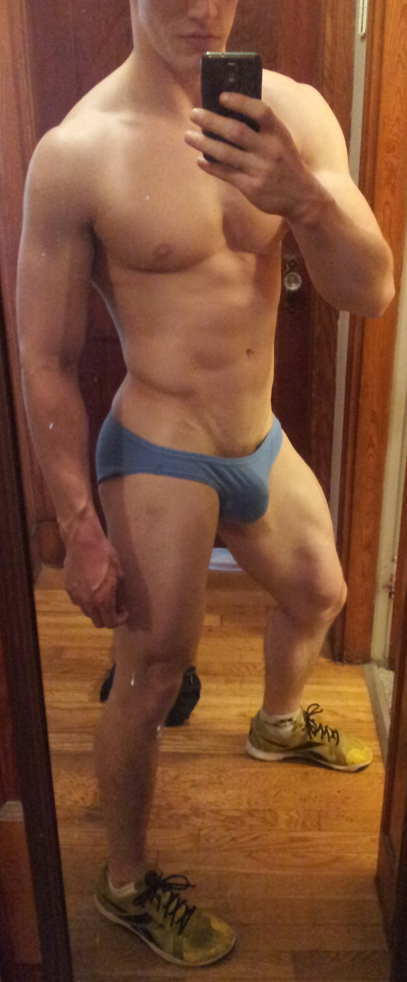 redhotbos:  Hot ginger stripping after workout  yummy !!!!!!!!!!!!!!!!!!!