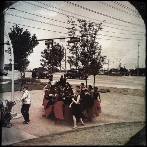 <p>The Grand Prairie Academy of Fine Arts staged a little pop up dance performance at the base of the Margaret Hunt Hill Bridge today. These beautiful girls in front of a beautiful bridge - it was quite a scene upon which we stumbled… Good on you Dallas. #calatrava #gpfaadance #dallas #margarethunthillbridge  (at Margaret Hunt Hill Bridge)</p>