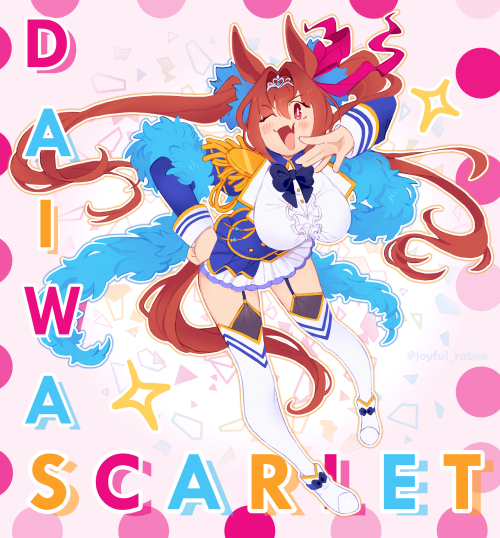 Daiwa Scarlet from Uma Musume commission!