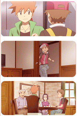 catiacchi:  Red &amp; Green in Pokemon Origins 
