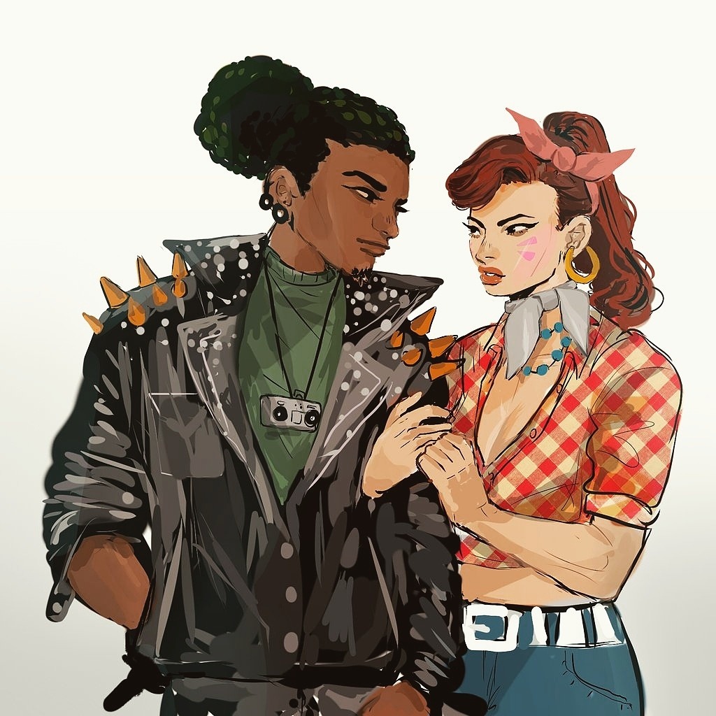 wakaju:some overwatch fanart i did ..mostly lucio and d.va !!i haven't posted fanart