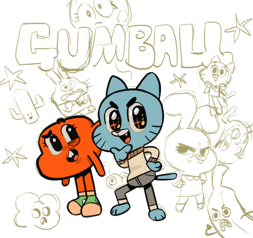 pafull:  gumball fanart….but, unfinished