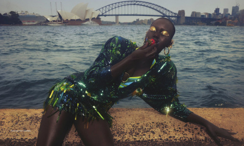 a-state-of-bliss: Vogue Australia March 2020 - Adut Akech in Versace by Emma Summerton