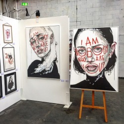 dominicbeyeler:  My paintings at the Stroke Art Fair in Munich last week.