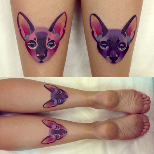 Sex gaksdesigns:  Geometric watercolor-like tattoos pictures