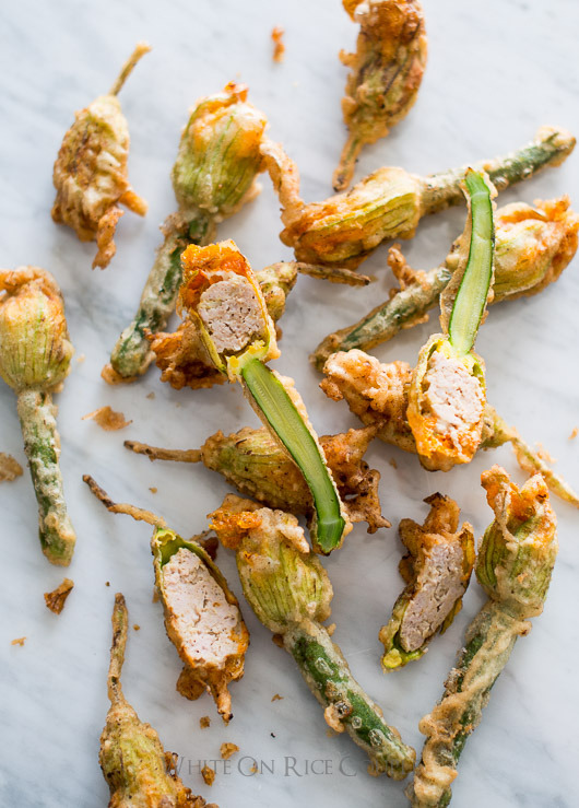 foodffs:  Crispy Vietnamese Pork Stuffed Zucchini Flowers Really nice recipes. Every