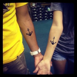 Me &amp; Danny got matching henna tattoos 