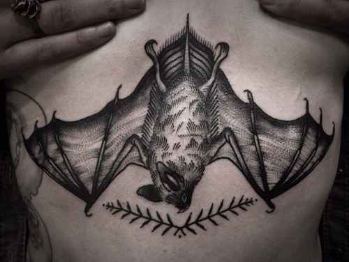Anomaly Jewelry | bat tattoo by @elvee_tattooer