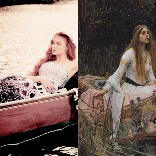 Porn Pics wingedwolves:  Sophie Turner + Pre-Raphaelite