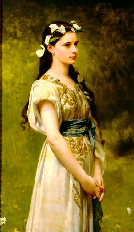 Portrait of Julia Foster Ward, Jules Lefebvre, 1880