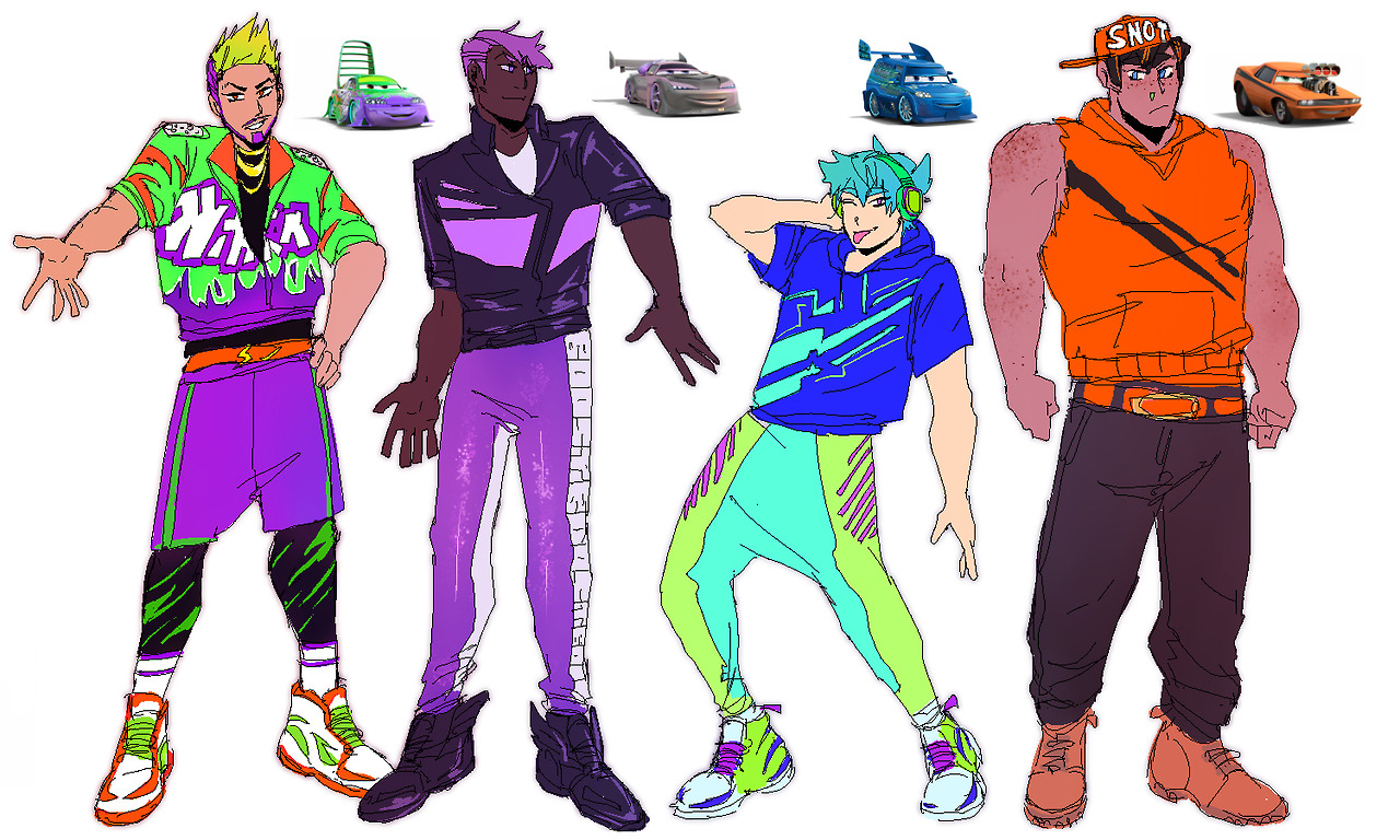 disney cars as humans