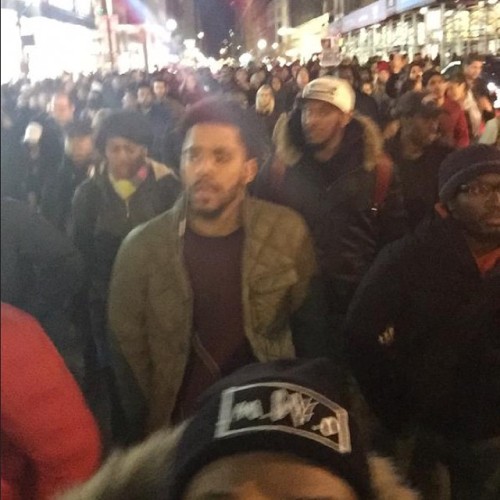 J Cole out in solidarity with NYC in response to the unjust Eric Garner verdict. There&rsquo;s n