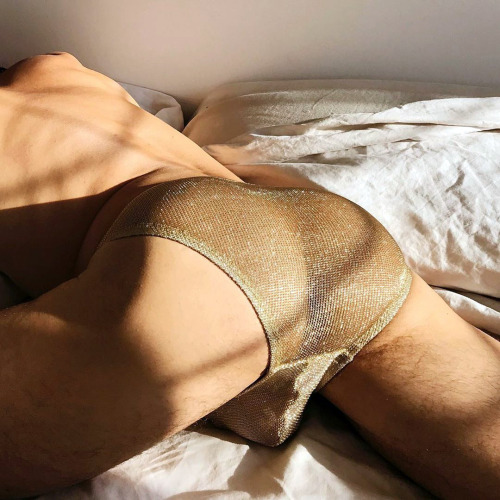 brandcorp:. . These golden briefs would look good with my golden chastity device ✨✨✨