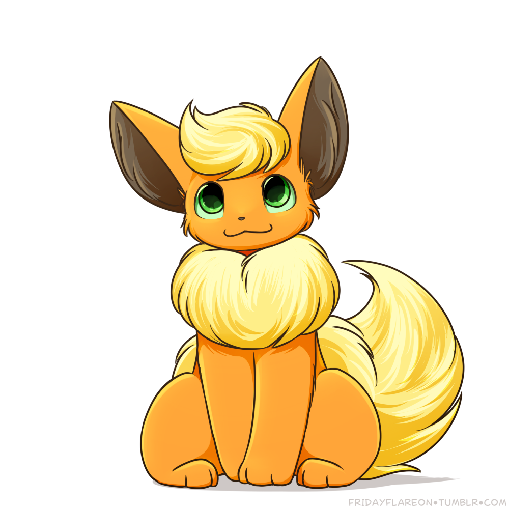 fridayflareon:a good poof? &lt;3 very