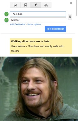 dollyx:  meme-spot:  One does not simply walk into Mordor  I love the fact this isn’t shopped