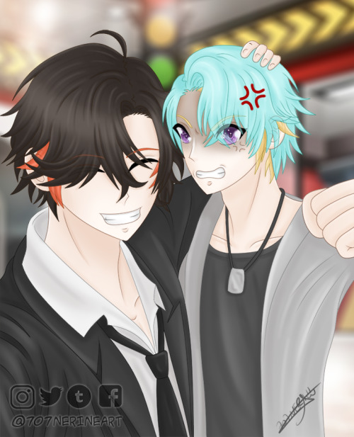 Happy birthday to Jumin from Seven and Yoosung!!! (And belated happy birthday to V ^^)