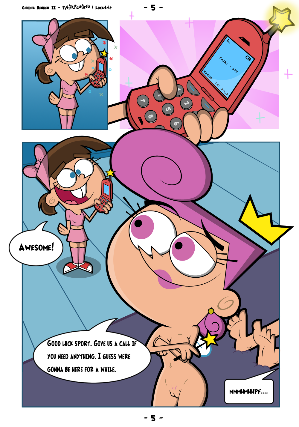 nsfw-lesbian-cartoons-members:  Lesbian Fairly god parents Comic Pt. 1 Request partly