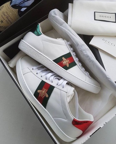 gucci ace tiger web trainers 