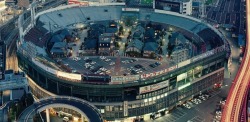 Fairwindtree:  Sixpenceee:  Model Homes Inside A Retired Baseball Stadium, Osaka,