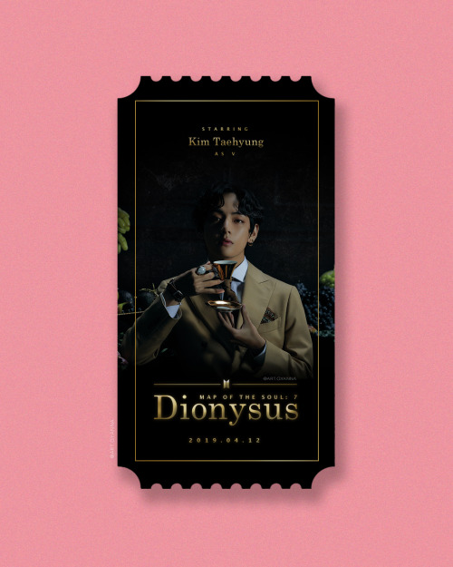 ly-singularity:bts movie ticket design concept: dionysusinspired by custom movie tickets in south ko