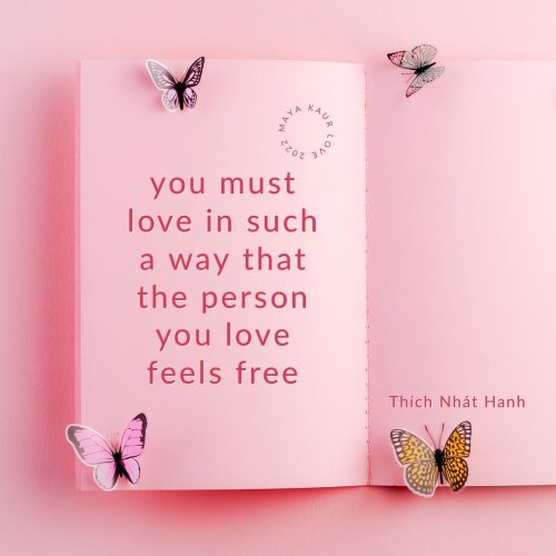 You must love in such a way that the person you love feels free #thichnhathanh ♥️ . . . . ♡ http://w