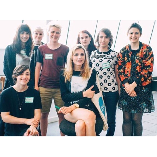 andrejapejicpage:  The lovely Andreja Pejic paid us a visit. http://instagram.com/minus18youth