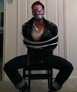 leatherfreak85:  jhardcastle1976:  You ready to talk now, son, or do we need to use some more “persuasive” methods?  MMMMMMMMMMMMM (NOOOOOOOOOOO!) [wraps tape over nose and watches as he grunts and listen to his muffled begs for air] 