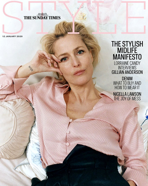 lukesdanes:Gillian Anderson photographed by Luca Campri for The Sunday Times STYLE. (Jan 2020).